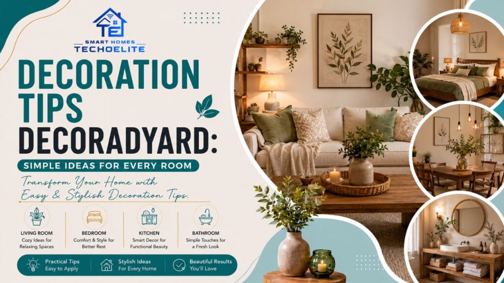 Decoration Tips Decoradyard: Simple Ideas for Every Room