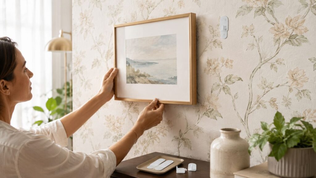 Hanging Art on Wallpaper: Safe Methods That Really Work
