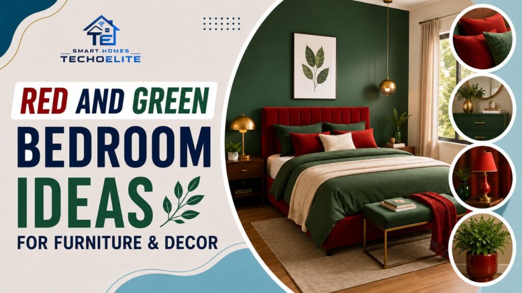 Red and Green Bedroom Ideas for Furniture & Decor